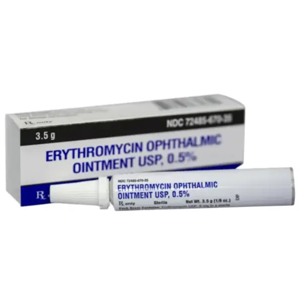 Erythromycin 0.5%, 3.5gm Oint Armas NDC 72485067035