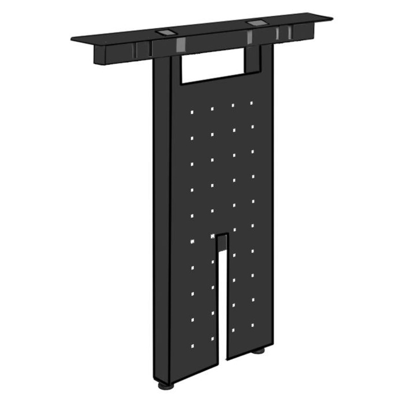 PLTLEGU4860IL41 41'H BENCHING INSET LEG- Black