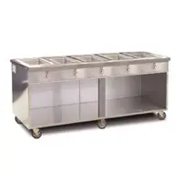 FWE HLC-6W6-1-DRN Six Well Radiant Steam Table