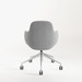 CHK73410 VIVA CLUB CHAIR w/ ALUMINUM BASE - Ash Seat