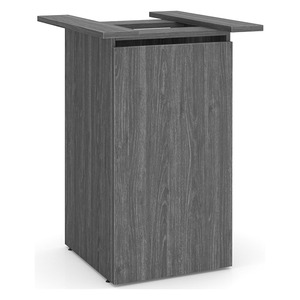 PLCUBED2040 40" CUBE BASE WITH DOOR- NEWPORT GRAY