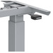 PLTEAB4872E2S2MWF24 STANDARD HEIGHT ADJUSTABLE TABLE BASE- SILVER