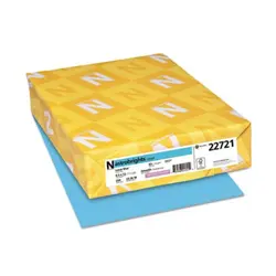 8.5 X 11 65 LB COVER LUNAR BLUE ASTROBRIGHTS COPY PAPER, 22721, 250/RM, 8 RMS/CS