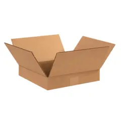 13 X 13 X 2 ECT32 FLAT CORRUGATED CARTON 25/BD   13132
