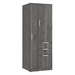 CLAST1018N, PL286/287 NARROW WARDROBE, CABINET, BOX/BOX/FILE - Newport Gray