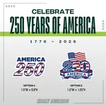 250th Anniversary of America Decals
