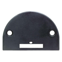 Throat Plate for Single-Needle Lockstitch Machines (Black, Thin, Large Oblong Needle Hole)
