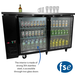 FSE 60 Inch Narrow Bar Back Refrigerator Cooler