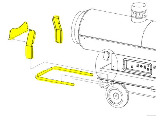 Veloci Blaze 300 Front Support Bracket and Handle
