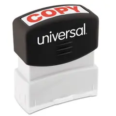 COPY MESSAGE STAMP, PRE-INKED RED  UNV10048