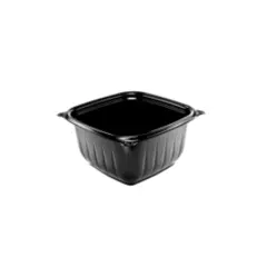 B16SB DART 16 OZ BLACK SQUARE PLASTIC BOWL, PRESENTABOWL PRO, 504/CS