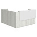 CLALD1056NSLBWHT, 73"x72" L Shape Reception Station with Deluxe Transaction Top - Silver Birch