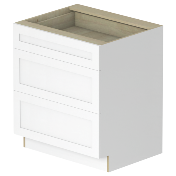 Providence Pure White Box Drawer Base Kit - 12” X 34 1/2”H X 24”D