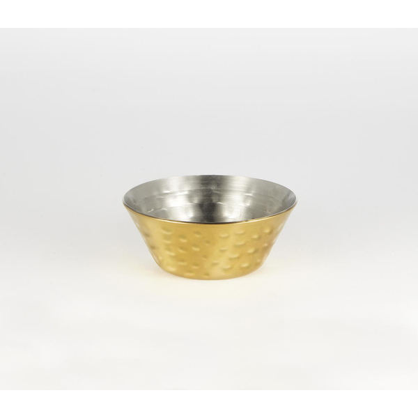 Round Hammered Stainless Steel Sauce Cups