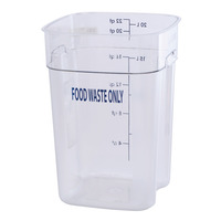 Cambro 22SFSPROCW CUSTOM Food Waste Only Clear Food Storage Container
